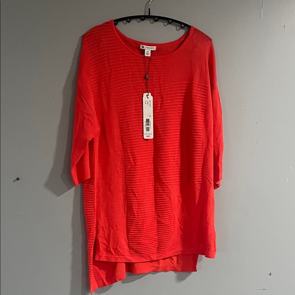 SPANNER Bright Pink Long Sleeve Top Small